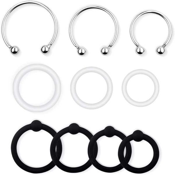 

factory outlet silicone set stainless steel piece rooster ring men's making longer toys and games