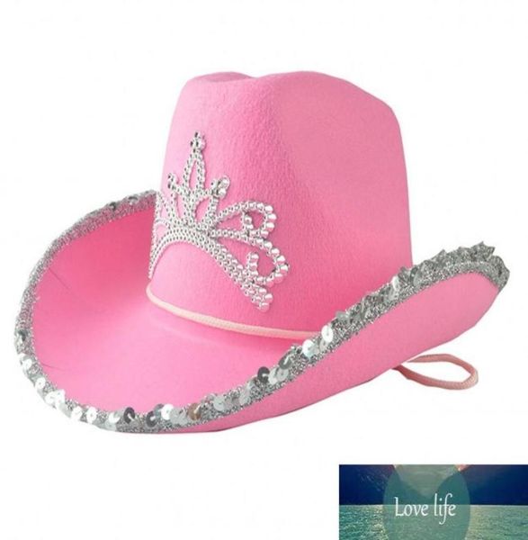 

cowboy caps hat for women western cowgirl crown pink girl feather edge shiny sequins tiara cowgirl hats party fedora cap caps fa8992447, Blue;gray