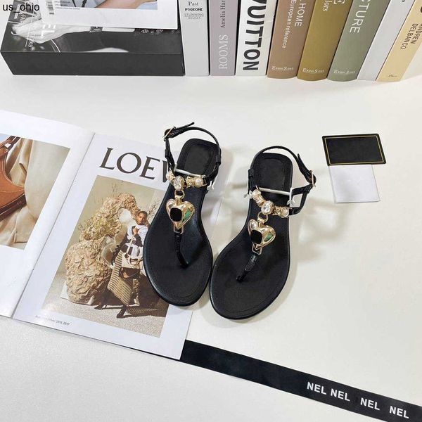 

sandals designer sandals summer plus size night club party heel sandals shoes women flip flops j0524, Black