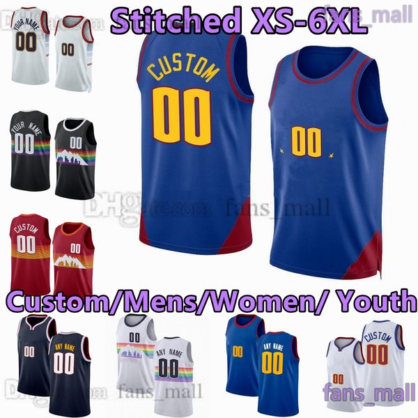 

27 jamal 15 jokic murray jersey custom stitched basketball jerseys 1 michael 5 caldwell-pope porter 50 aaron 11 bruce gordon brown 32 jeff g, Black;red