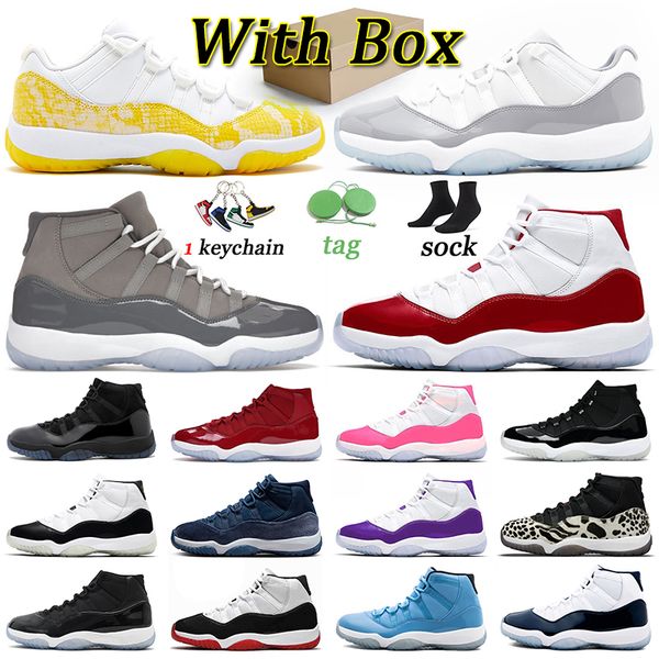 

jumpman 11 men basketball shoes 11s cherry midnight navy yellow snakeskin low 72-10 trainers space jam citrus 11s cool grey university blue