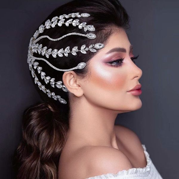 

wedding hair accessories jewelry wedding ornaments dance party birthday princess dream extravagant silver hand made classic style head ornam