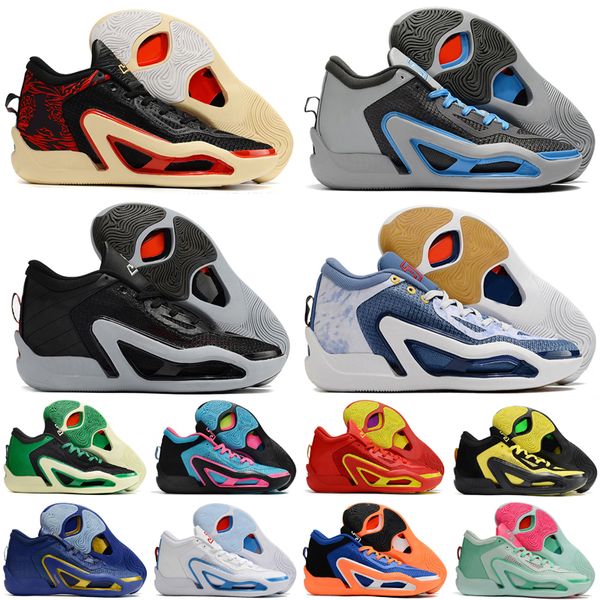 

2023 jayson tatums 1 shoes lemonade archer ave first signature men basketball shoe white university red blue gold man sports shoes sneakers