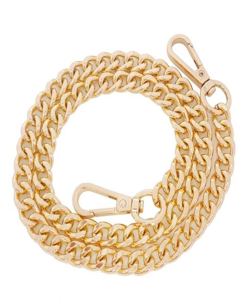 

long 105cm metal purse chain strap handle handle replacement for handbag shoulder bag gold color1694046, Black