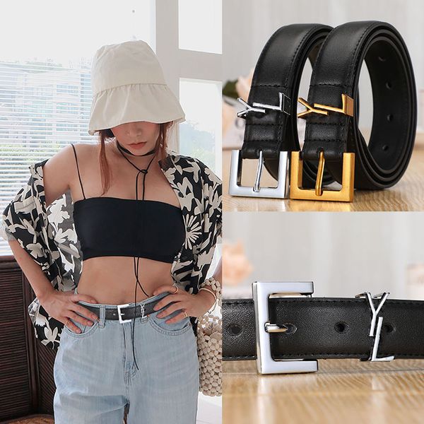 

fashion buckle genuine leather belt highly quality designer classic women mens belts casual letter smooth buckle luxury belt, Black;brown