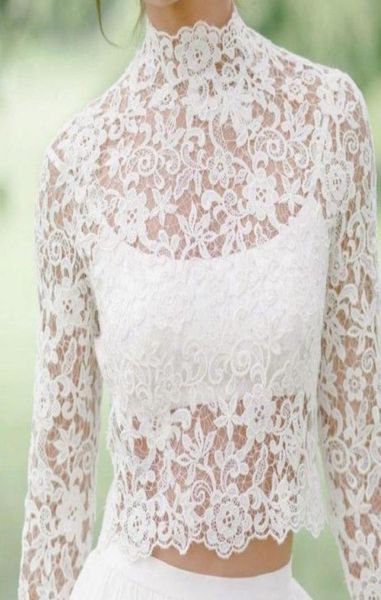 

long sleeve vintage lace appliques bridal jacket high neck floral wedding boleros jackets long sleeve bridal white ivory wrap cust2463942