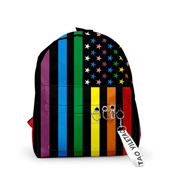 

men's and women's fashion trends students daily 3d digital printing backpack