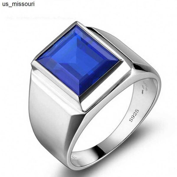 

band rings 90 off male 8ct lab sapphire ring real 925 sterling silver jewelry engagement wedding band rings for men luxury party accessory j