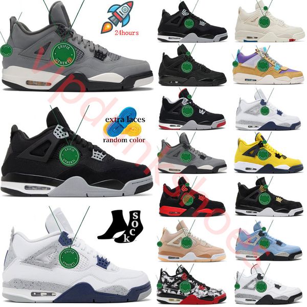 

men basketball shoes jumpman 4s red thunder university blue sail black cat cactus bordeaux bred white oreo infrared taupe haze women sport t