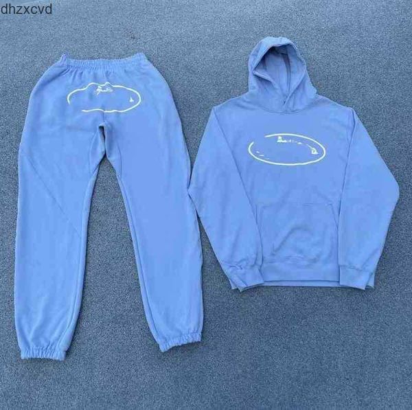 

cor tracksuit small sailboat set hooded hoodie pants street casual pnj4, Gray