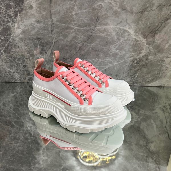 

casual shoes 2023 new luxury men womens fashion lace-up flat platform designer sneaker black genuine leather air cushion sneakers 0516