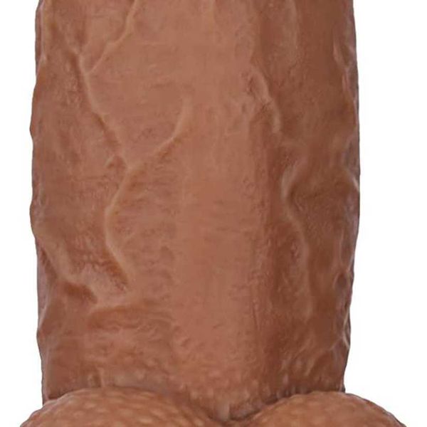 

factory outlet double layer made of silicone material with no odor huge dildos powerful suction cups balls g-dots toys (8.3 inches)