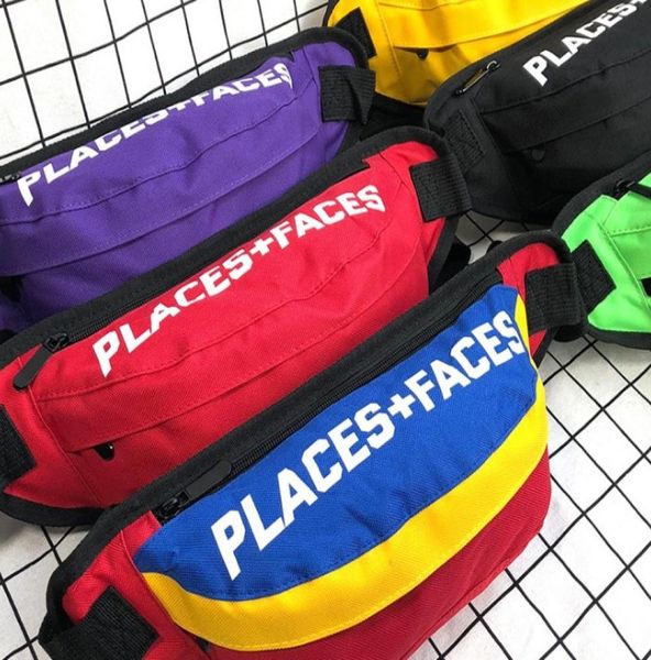 

18ss 44th tide brand placesfaces pocket waistbag hip hop couple 3m reflective chest bag street hip hop shoulder bags crossbodyr b4272376