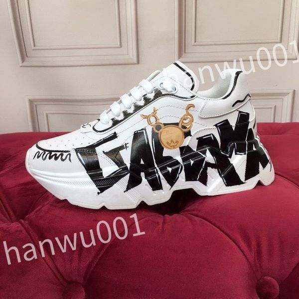 

2023 luxury quality casual shoes designer men shoe leather lace up men fashion platform sneakers white black mens womens
