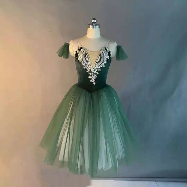 

dancewear professional ballet tutu dress show window show performance dress sleeping beauty pan skirt children dance costume 230520, Blue