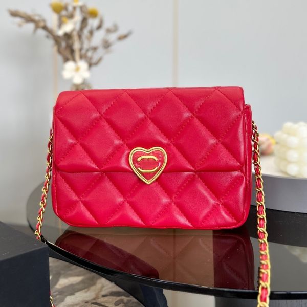 

designer bag classic 23s love flap bag flap bag 2023 new fashion one shoulder crossbody women bag cute small bag