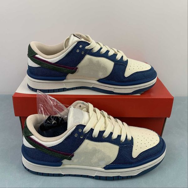 

sb dnks low basketball shoes katsuhiro otomo rice white blue designer shoes sneakers with original box