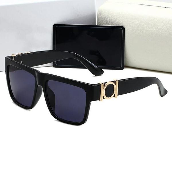 

1pcs fashion round sunglasses eyewear sun glasses designer brand black metal frame dark 50mm glass lenses for mens womens better aa6002, White;black
