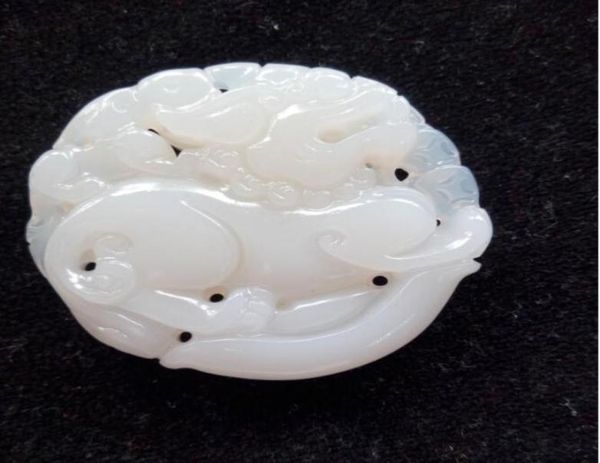 

china039s xinjiang an white jade kirin treasure pendant with d71440096, Silver