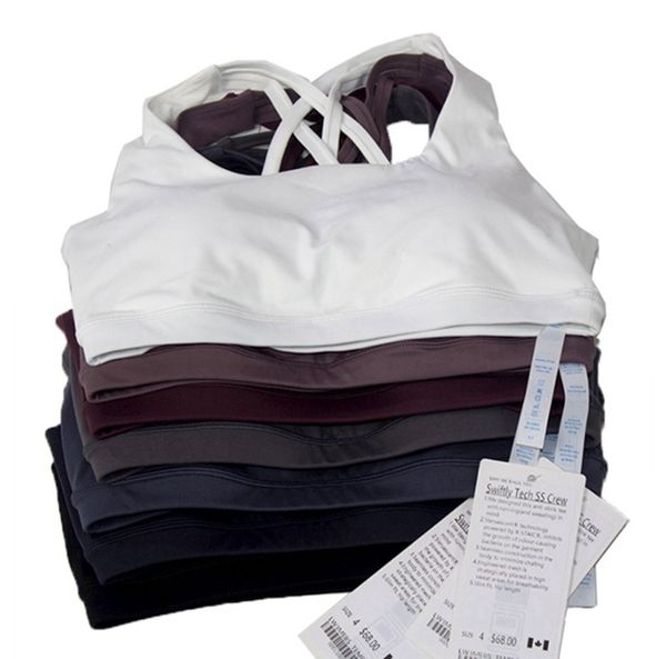 

lu-099 ladies bra sports fitness padded underwear gym leisure running camisole quick-drying perspiration breathable yoga bra 2023top