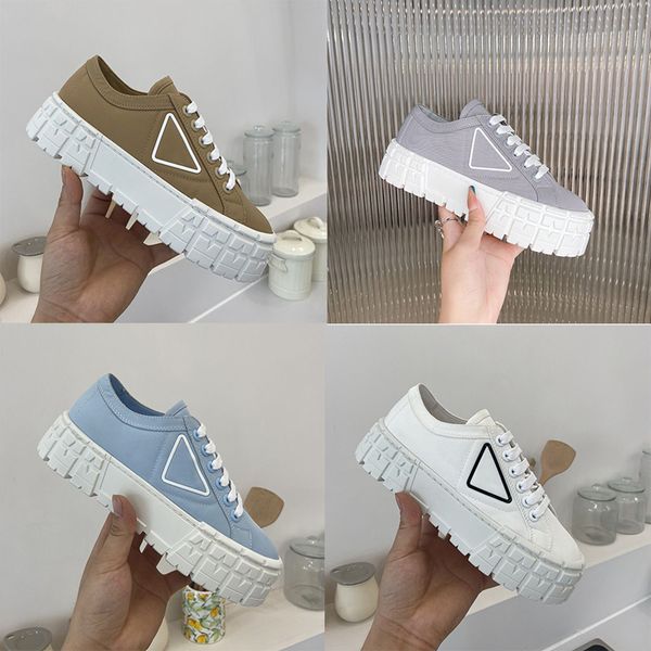 

luxury designer downtown leather mens shoe sneakers woman run shoe man sport triangel casual breathable rubber sole walking sports trainers