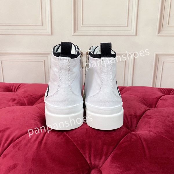 

2023 new luxury designer casual shoes platform shoes fashion men rubber sole canvas shoes sneakers women sneakers everything match, Black