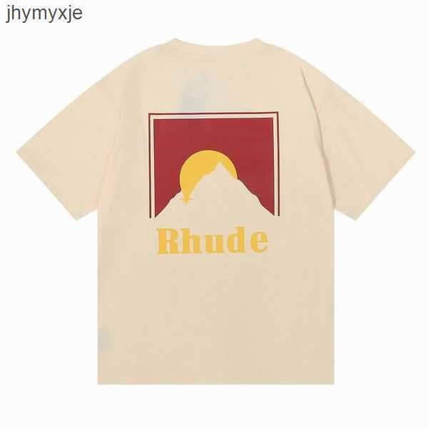 

summer mens t-shirts womens rhude designers for men letter polos embroidery tshirts clothing short sleeved tshirt large tees bfav, White;black