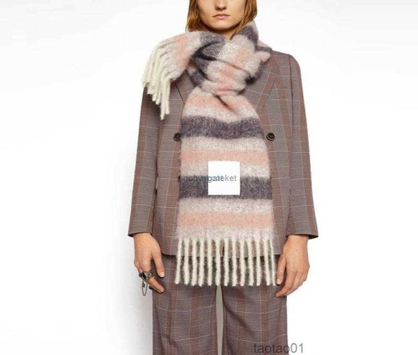 

scarves new ac stripe winter scarf for women colorful knitted cashmere pashimina shawls longer soft large scarfs warm ladiesg5gjxjvm, Blue;gray