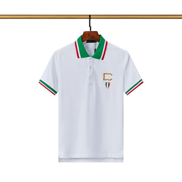 

2022 men gentlemans business short sleeve fitness t shirt polos cotton casual shirt m-3xl, White;black