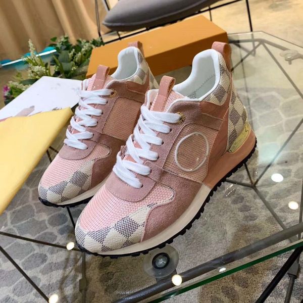 

designer run away trainer mens women shoes calf leather and patent canvas shoes mesh color white black sneaker retro splicing fashion sneake