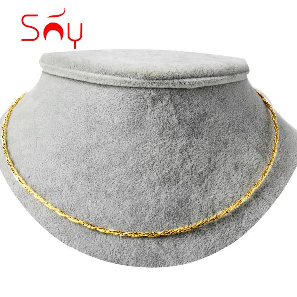 

necklaces sunny jewelry fashion choker necklace new copper gold plated lady women romantic anniversary daily wear gift, Silver