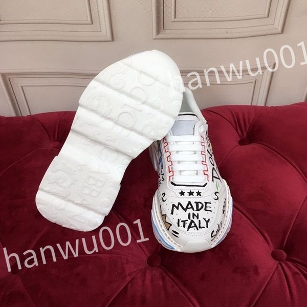 

2023 new quality casual shoes designer men shoe leather lace up men fashion platform sneakers white black mens womens