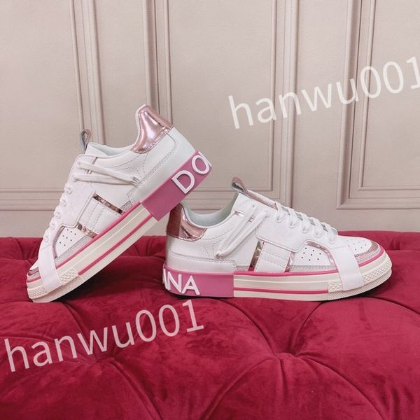 

new luxury quality casual shoes designer men shoes leather lace up men fashion platform sneakers white black mens womens