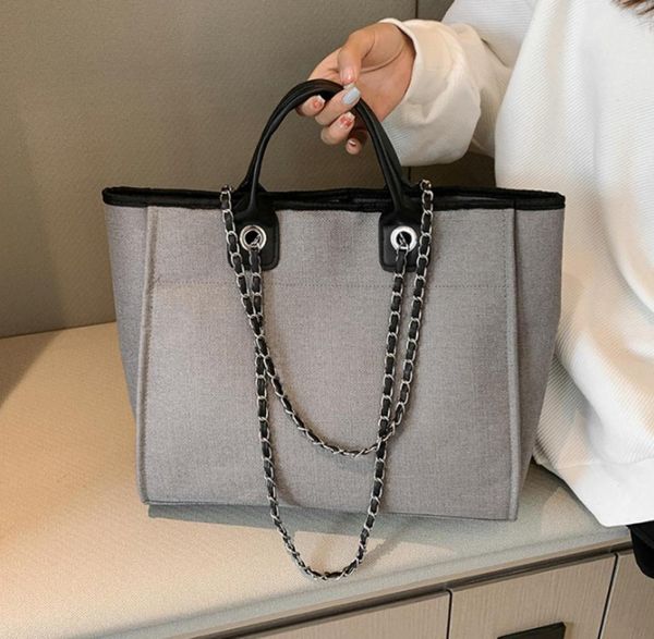 

tote bag new american style simple bucket bag large capacity portable shoulder chain6534461