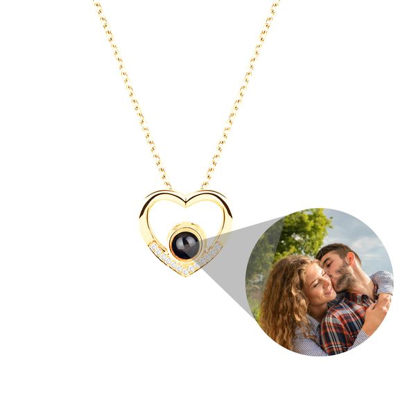 

necklaces 925 silver custom p name heart necklace projector romantic jewelry personalized charming pendant gifts for lover girlfriend