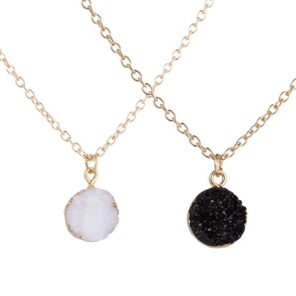 

handmade gold plated resin pendant necklaces jewelry with chain for women girl party club fashion accessories, Silver