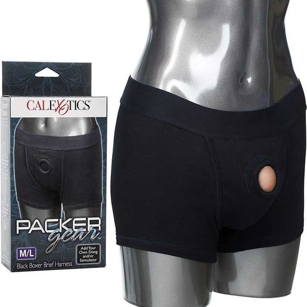 

factory outlet calexotics gear black flat corner underpants strap couple toy