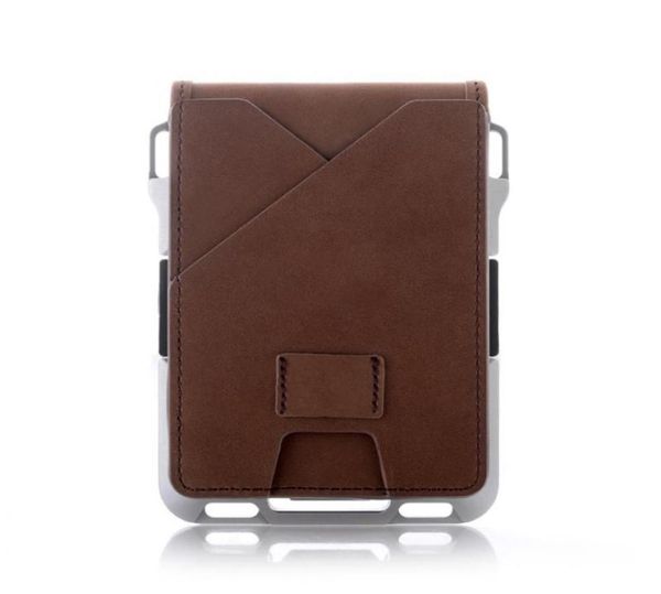 

2020 bifold card holder tactical men wallet holder aluminum bank id cardholder antithief card case money bag1850636, Brown;gray