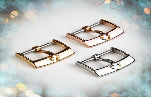

fashion watch button substitute butterfly fly convex solid stainless steel buckle leather strap pin buckle 14 16 18 20mm1780077, Black;brown