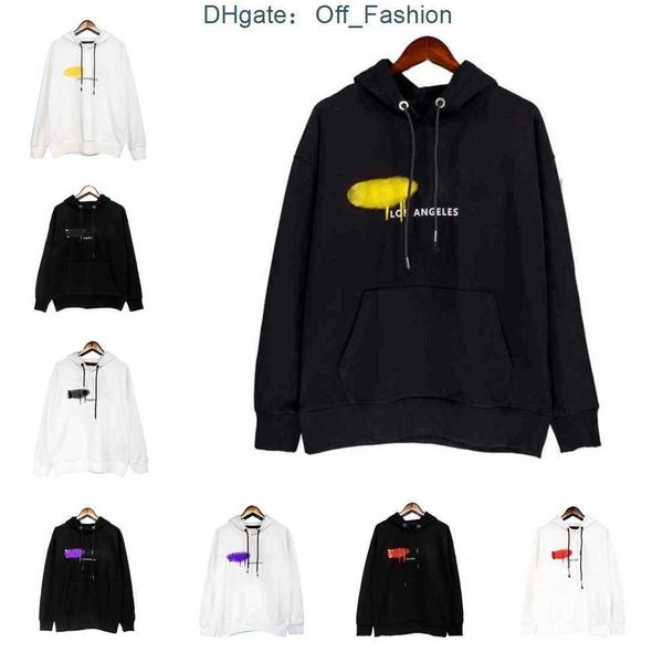 

3a 2022 mens designer angel hoodie sweater sweatshirts streetwear t shirt loose lovers luxury pa palms jumper women hoody hooded sweatshirt, Black