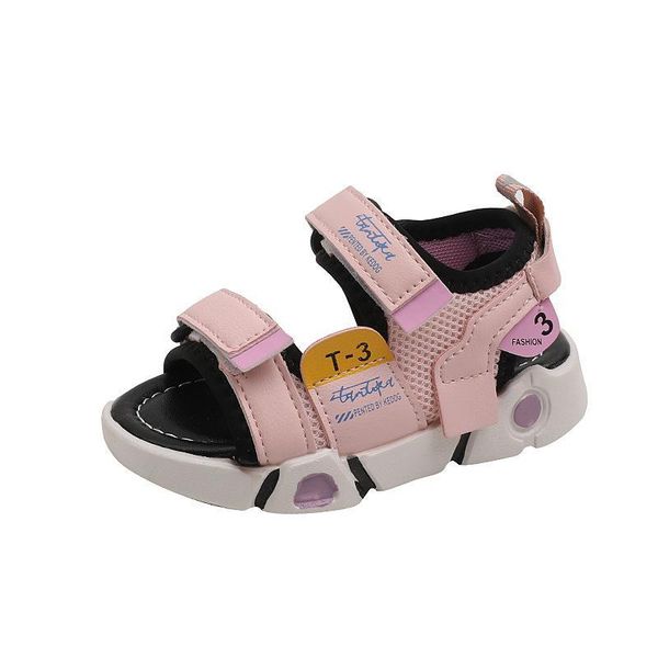 

sandals kids shoes flip flops children footwear girls beach summer casual soft sole f11329, Black;red