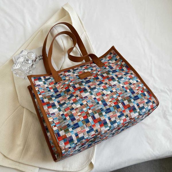 

lgbt shopping bags pride rainbow canvas bag women s summer 2023 new high capacity portable shopping self fashion outgoing one shoulder tote