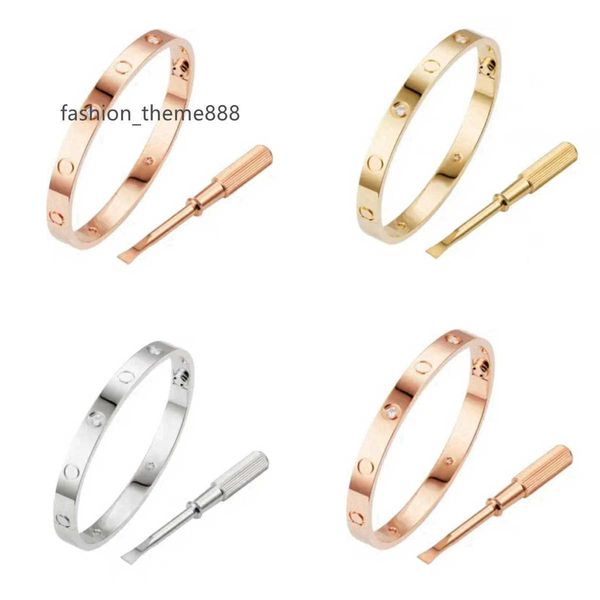 

love screwdriver bracelet bangle designer men women bracelets classic 5.0 c design jewelry, Black