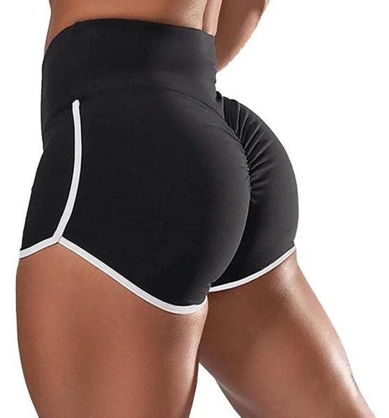 

women039s workout shorts scrunch booty gym yoga pants middlehigh waist bulifting sports leggings6059990, White;red