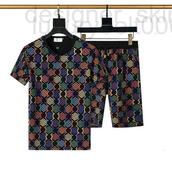 

men's tracksuits designer designer colorful printed elastic waist sport pants summer beashorts fashion men t shirts casual man set l6qs, Gray