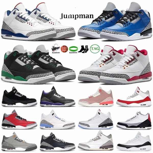 

mens basketball shoes jumpman 3s cardinal red pine green racer blue cool grey georgetown medium royal cement unc 3 men trainers outdoor spor