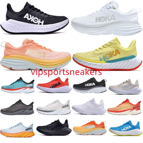 

clifton 9 hoka one bondi 8 athletic shoe running shoes sneakers shock absorbing road fashion mens womens r women men size 36-45