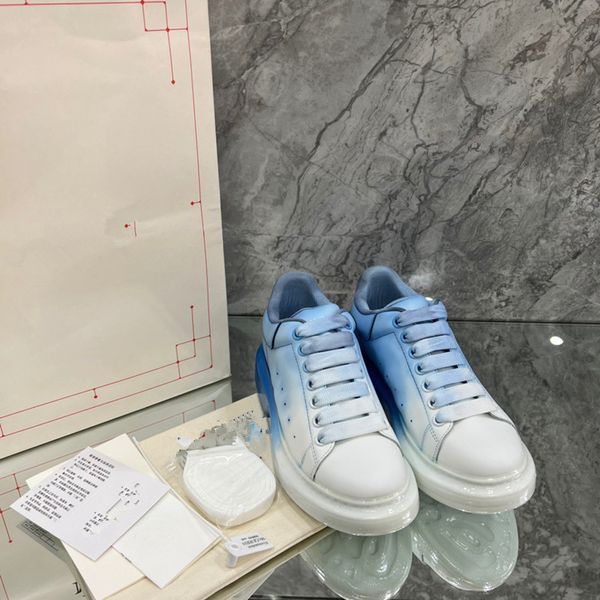 

2023 new casual shoes women designer leather lace-up sneaker fashion lady flat running trainers letters woman shoe platform 0516, Black