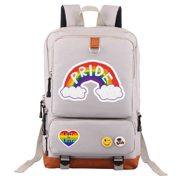 

new lgbt peripheral trendsetter mens womens backpack leisure schoolbag pride 230522