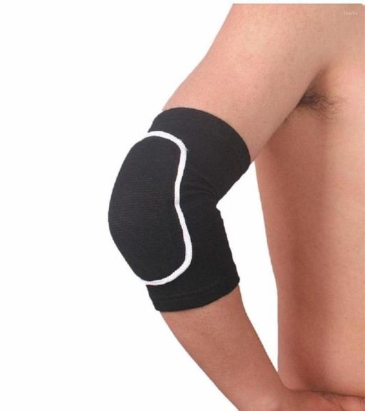 

knee pads 2pc crossfit elbow protector arm brace support and protectors volleyball basketball elastic sleeves protection4185684, Black;gray